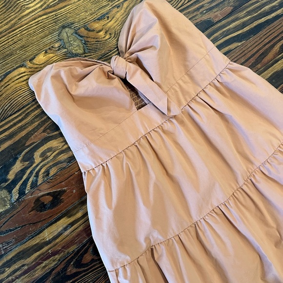 URBAN OUTFITTERS Strapless Tiered Dress in Peach - Picture 3 of 6